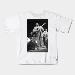 B B King BW Photograph Kids T-Shirt